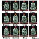 Jadeit Dwanaście chińskich wisiorek zodiaku biżuteria ręcznie rzeźbiona maskotka naszyjnik prezent