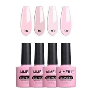 AIMEIL Pink Gel Nagellack Soak Off U V LED Hema Free Polish -SET4-27 Nude Pink - Bild 1 von 7