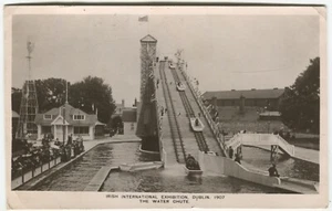 IRISCHE INTERNATIONALE AUSSTELLUNG, DUBLIN 1907, DIE WASSERRUTSCHE - Postkarte - Bild 1 von 2