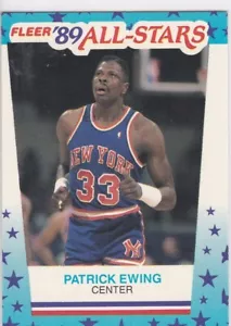 PATRICK EWING 1989 Fleer VINTAGE BASKETBALL CARD All-Stars NEW YORK KNICKS! - Picture 1 of 2