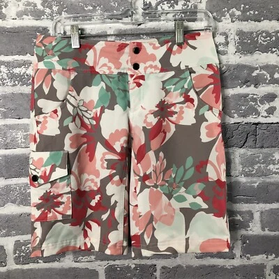 Shredly Pantalones Cortos Mujer 2 Rosa Floral Ciclismo Bicicleta de Montaña Bolsillos a Presión 11" Entrepierna Foto 1 de 4