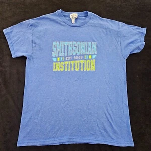 Smithsonian Institution Blue Short Sleeve Cotton Blend T-Shirt Youth XL - Picture 1 of 8