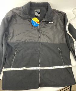 Men’s Spring/Fall Point Sportswear Polar Fleece Jacket Black New With Tags -L - Picture 1 of 4