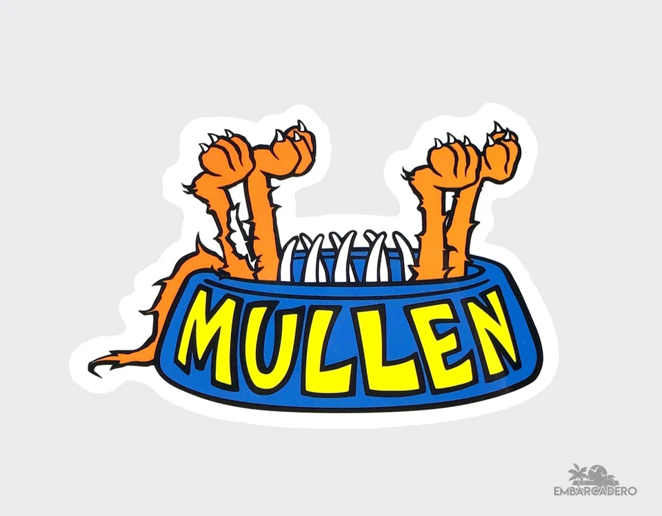 Almost x Hanna-Barbera Heritage MULLEN Skateboard Sticker 3.75in - Image 1 of 1