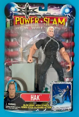 Figura de luchador Toy Biz WCW Power Slam 2000 HAK The Sandman ECW WWE WWF Foto 1 de 4
