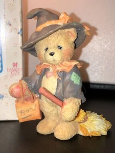 Cherished Teddies GRETEL - HEXE Bär Figur mit Box 1993 HALLOWEEN #912778 - Bild 1 von 5