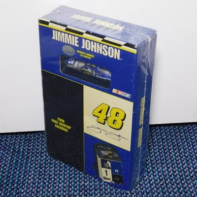 NOS NASCAR #48 Jimmie Johnson 2008 桌面日历 带官方 1: 64 压铸汽车 — 第 1/4 张图片