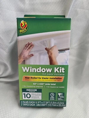 Kit de aislamiento de ventana marca Duck - Kit de sellado de invierno se adapta a hasta 10 ventanas Foto 1 de 4