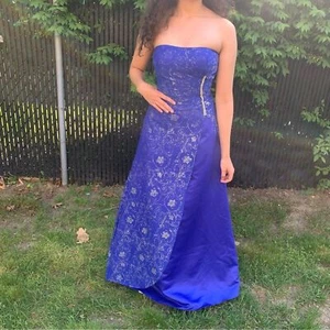 Y2K königsblaues Abschlussballkleid, Abschluss Kostüm Partykleid - Bild 1 von 8