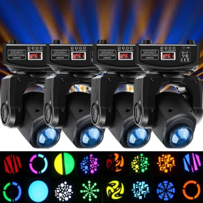 120W RGBW LED 8 GOBO Moving Head Stage Light DMX Beam Disco Party Show Pinspot - Image 1 of 4