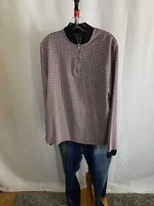 Asos VTG Pattern Zippered SWEATER Shirt Medium M Retro  - Picture 1 of 8