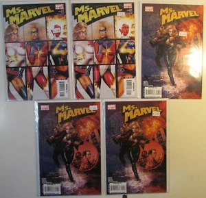 Ms. Marvel Lot of 5 #22 x2, 33 x3 Marvel (2008) 2nd Series Comic Books - Picture 1 of 1