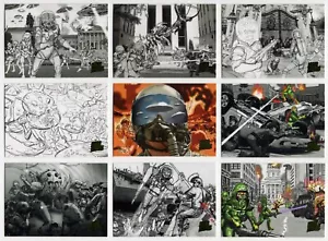 2013 TOPPS MARS ATTACKS INVASION Concept Art Parallel Chase Card Part Set 57/58 - Picture 1 of 1