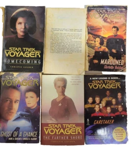 LOT OF 10 - STAR TREK PAPERBACK BOOK "VOYAGER" SERIES BOOKS . - Picture 1 of 9