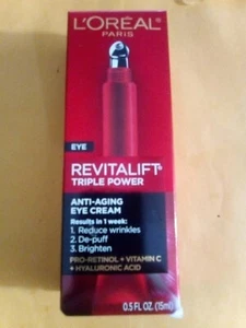 Crema de ojos antienvejecimiento L'oreal Paris Revitalift Triple Power - 0,5 fl oz - Imagen 1 de 1