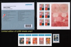 Sweden Scott 2856-2858 Hilma Af Klint MNH fine art paintings stamps - Picture 1 of 1
