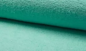 Double Sided Cotone Terry Spugna Tessuto Stoffa - Mint - Foto 1 di 1