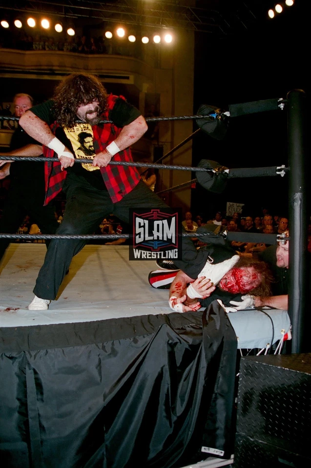 FOTO COLORIDA MICK FOLEY 8x10 cru ecw wwe nxt aew impact  - Imagem 1 de 1