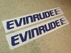 Evinrude Outboard Motor Vintage Decal Die-Cut 2-PAK FREE SHIP + FREE Fish Decal - AU $ 18.30