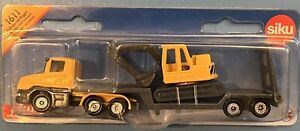 Siku 1611 Scania Low Loader Truck & Excavator - Yellow 
