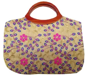 Ethnic Purse Ladies Vintage Traditional Embroidery Hand Clutch Bag CL029PINK - Picture 1 of 4