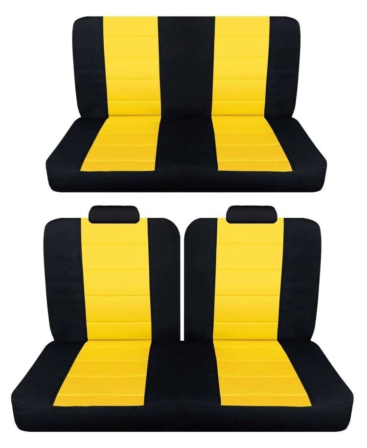 Se adapta a Plymouth Scamp 1971 sedán de 2 puertas delanteras 50-50 cubiertas de asiento superiores y traseras sólidas Foto 1 de 1