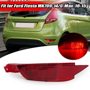 Lente reflector parachoques trasero izquierdo rojo para Ford Fiesta MK7 2010 2011 2012 2013-2015 - Imagen 1 de 9