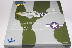 GEMINI ACES 1:72 NORTH AMERICAN P-51B MUSTANG BALD EAGLE BOTTISHAM ENGLAND 1944 - Picture 1 of 3
