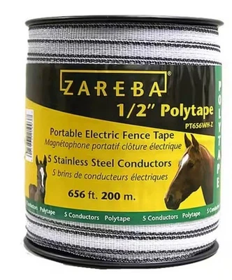Zabera 1/2 Inch Electric Fence Polywire Poly Rope 656 Ft New - Image 1 of 4