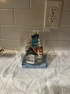 Kurt S Adler 5" Glas Boston MA Stadtbild Ornament Weihnachten edle Edelsteine - Bild 1 von 3