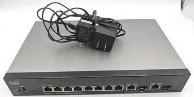 Cisco SG350-10 Port Managed Gigabit Switch - 10 Ethernet - 2 SFP Ports-Tested-EC - Image 1 of 4