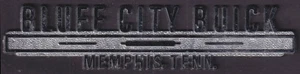 Bluff City Buick Memphis TN Auto Dealer emblema adesivo - Foto 1 di 1