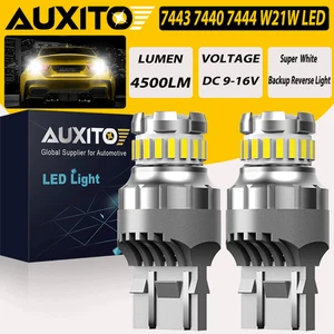 7443 7441 23-LED Bombillas de luz inversa de respaldo blancas 6000K extremadamente brillantes 2 piezas - Imagen 1 de 16