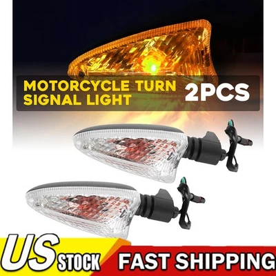Pair Motorcycle LED Turn Signal Light Set Blinker for BMW R1200R F800R 2009-2016 - Image 1 of 4