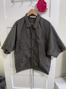 Fear Of God Essentials Coach short sleeve nylon shirt Jacket M - Picture 1 of 7