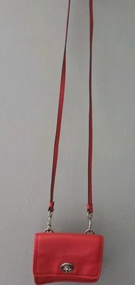 COACH Red Orange Vintage Legacy Turnkey Minibag Crossbody - Image 1 of 4