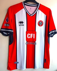 SHEFFIELD UNITED FOOTBALL CLUB ERREA CFI NEW T-SHIRT JERSEY ENGLAND SIZE L - Picture 1 of 9