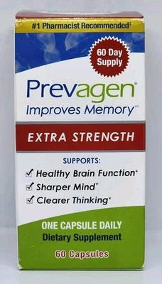 Prevagen Extra Strength 20 mg 60 Capsules Total New Factory Sealed - Image 1 of 4