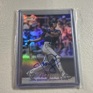 2017 Topps Stadium Club Omar Vizquel Rainbow Foilboard Auto 5/10  - Picture 1 of 2
