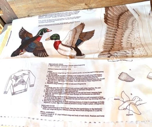 Cranston Print Works VIP Cut & Sew Fabric Panel Wood Duck & Mallard Duck UNCUT - Picture 1 of 15