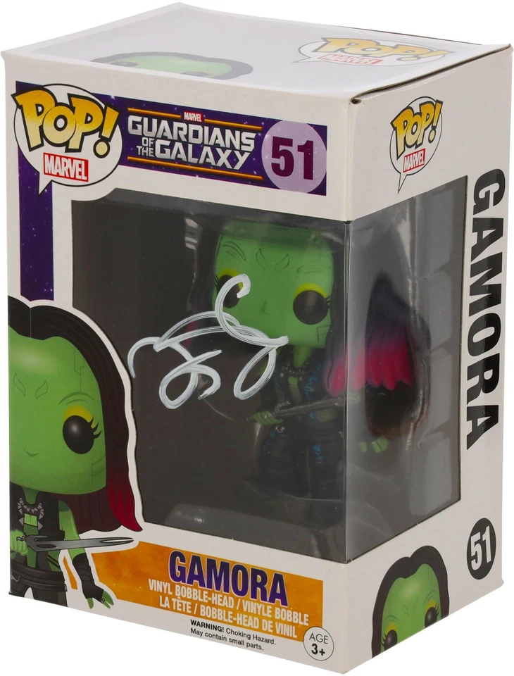 Zoe Saldana Guardians of the Galaxy Autographed Gamora #51 Funko Pop! - Image 1 of 1