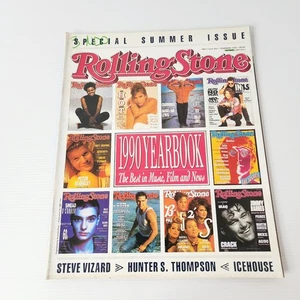 Rolling Stone Magazine 452 Yearbook 1990 Special Issue Icehouse Lennon Mc Hammer - Picture 1 of 10