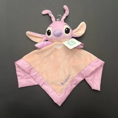 Manta de seguridad de felpa Disney Angel Lovey rosa niñas bebé regalo Lilo & Stitch nueva con etiquetas Foto 1 de 4