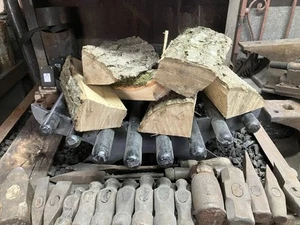 Cast Iron Fire Grate Fireside Log Basket Fireplace Holder - Picture 1 of 6