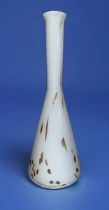 DECANTER/VASO VINTAGE ANNI 70 MCM MURANO BIANCO CON MACCHIA DORATA DESIGN MACULATO - Foto 1 di 6