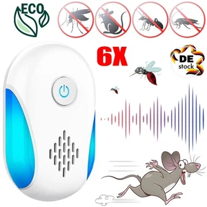Abwehr Ultraschall 6x Mäuse Schreck Ratten Schädlingsbekämpfer Mäuseschreck Haus - Bild 1 von 20