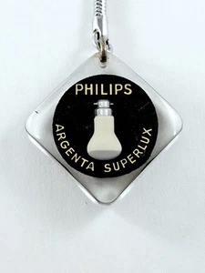 Schlüsselanhänger - Bourbon - Philips Argenta Superlux - Glühlampen - Vintage - Picture 1 of 3