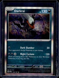 Darkrai SV03: Obsidian Flames Pokémon #136/197 Holo Raro Casi Nuevo+ - Imagen 1 de 2