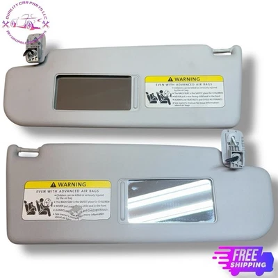 🚗✅ 2005-2010 VW Volkswagen Jetta комплект солнцезащитных козырьков водитель и пассажир серый OEM - Изображение 1 из 4