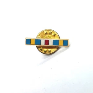 Cinta Pinback Bar del Servicio de la Marina de los Estados Unidos tono dorado rojo azul blanco - Imagen 1 de 3